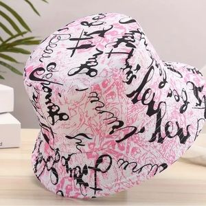 Basin Hat Men's Tie Dye Letter Double-sided Wearing Camouflage Sun Hat Fisherman